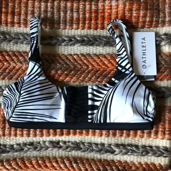 Athleta Adriata Retro palm bikini top Only medium - Picture 3 of 7
